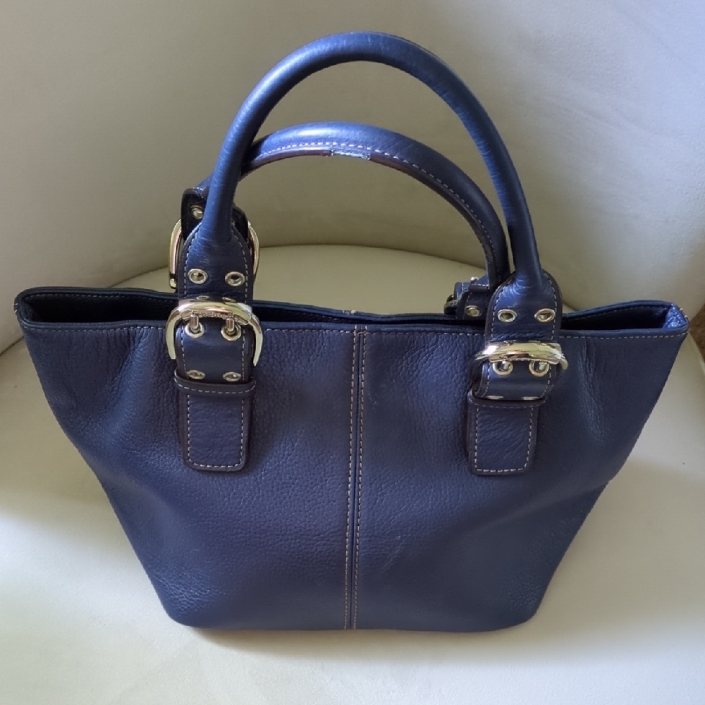 Tiganello Pebble Leather Medium Size Bag Gently Used